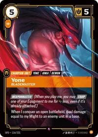 Yone, Blademaster - Spiritforged - Riftbound: League of Legends Trading Card Game card