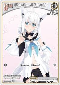 Shirakami Fubuki (P) (hBP02-008) - hololive OFFICIAL CARD GAME Promos - Hololive card