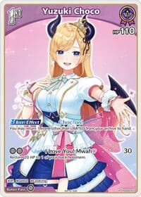 Yuzuki Choco (P) (hSD04-007) - hololive OFFICIAL CARD GAME Promos - Hololive card