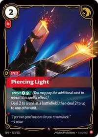 Piercing Light - Spiritforged - Riftbound: League of Legends Trading Card Game card