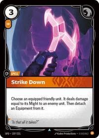 Strike Down - Spiritforged - Riftbound: League of Legends Trading Card Game card