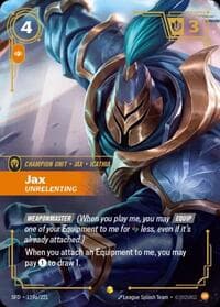 Jax, Unrelenting (Alternate Art) - Spiritforged - Riftbound: League of Legends Trading Card Game card