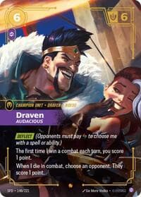 Draven, Audacious - Spiritforged - Riftbound: League of Legends Trading Card Game card