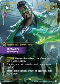 Draven, Audacious (Alternate Art) - Spiritforged - Riftbound: League of Legends Trading Card Game card