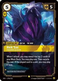 Rek'Sai, Swarm Queen (Alternate Art) - Spiritforged - Riftbound: League of Legends Trading Card Game card