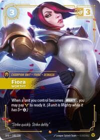 Fiora, Worthy - Spiritforged - Riftbound: League of Legends Trading Card Game card