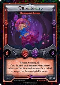 Brontowisp - Champion of Artemis (Stellar) - Shattered Stars Chapter 2 [SS2] - Elestrals card