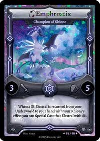 Emphrostix - Champion of Khione (Serialized) - Shattered Stars Chapter 2 [SS2] - Elestrals card