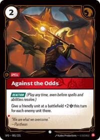 Against the Odds - Spiritforged - Riftbound: League of Legends Trading Card Game card