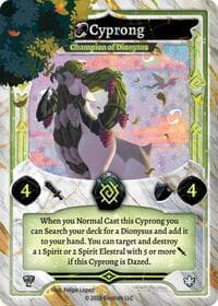 Cyprong - Champion of Dionysus (Serialized) - Kissimmee Open 2025 - Elestrals card