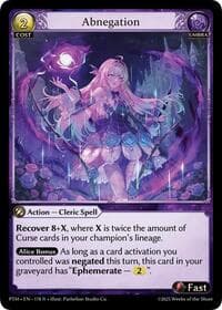 Abnegation - Phantom Monarchs - Grand Archive TCG card