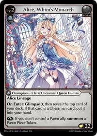 Alice, Whim's Monarch - Phantom Monarchs - Grand Archive TCG card