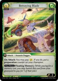 Betraying Blade - Phantom Monarchs - Grand Archive TCG card