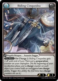 Biding Cinquedea - Phantom Monarchs - Grand Archive TCG card