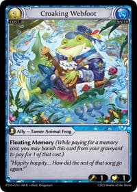 Croaking Webfoot - Phantom Monarchs - Grand Archive TCG card