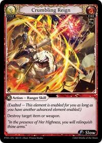 Crumbling Reign - Phantom Monarchs - Grand Archive TCG card