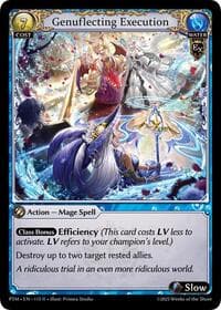 Genuflecting Execution - Phantom Monarchs - Grand Archive TCG card