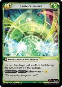 Luster's Shroud - Phantom Monarchs - Grand Archive TCG card
