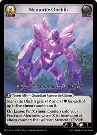 Memorite Obelith - Phantom Monarchs - Grand Archive TCG card