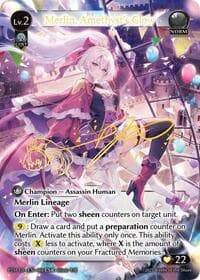 Merlin, Amethyst's Glow (CSR) - Phantom Monarchs - Grand Archive TCG card