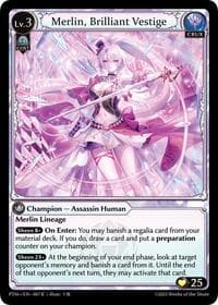 Merlin, Brilliant Vestige - Phantom Monarchs - Grand Archive TCG card