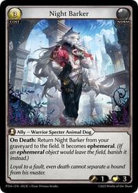 Night Barker - Phantom Monarchs - Grand Archive TCG card