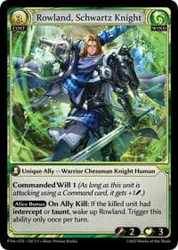 Rowland, Schwartz Knight - Phantom Monarchs - Grand Archive TCG card