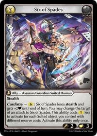 Six of Spades - Phantom Monarchs - Grand Archive TCG card