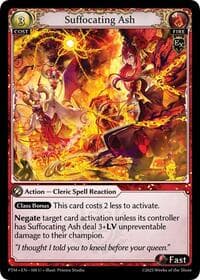 Suffocating Ash - Phantom Monarchs - Grand Archive TCG card