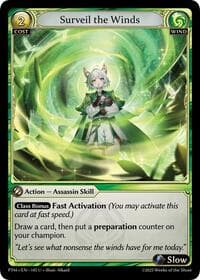 Surveil the Winds - Phantom Monarchs - Grand Archive TCG card