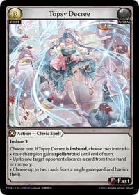 Topsy Decree - Phantom Monarchs - Grand Archive TCG card