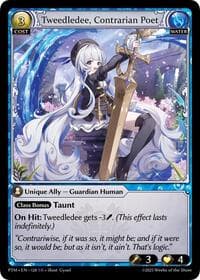 Tweedledee, Contrarian Poet - Phantom Monarchs - Grand Archive TCG card