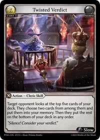 Twisted Verdict - Phantom Monarchs - Grand Archive TCG card