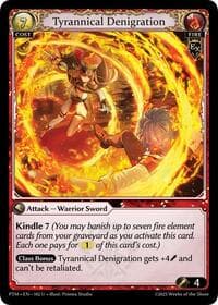 Tyrannical Denigration - Phantom Monarchs - Grand Archive TCG card