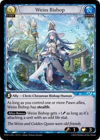 Weiss Bishop - Phantom Monarchs - Grand Archive TCG card
