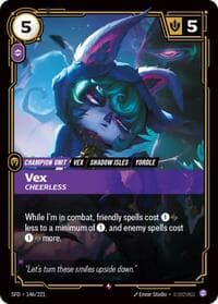 Vex, Cheerless - Spiritforged - Riftbound: League of Legends Trading Card Game card