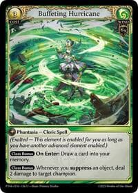 Buffeting Hurricane (Curio Foil) - Phantom Monarchs - Grand Archive TCG card