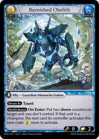 Burnished Obelith (Curio Foil) - Phantom Monarchs - Grand Archive TCG card