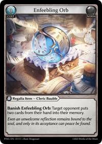 Enfeebling Orb (Curio Foil) - Phantom Monarchs - Grand Archive TCG card