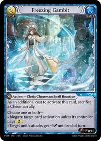 Freezing Gambit (Curio Foil) - Phantom Monarchs - Grand Archive TCG card