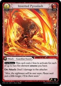 Inverted Pyroslash (Curio Foil) - Phantom Monarchs - Grand Archive TCG card