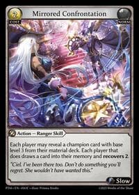 Mirrored Confrontation (Curio Foil) - Phantom Monarchs - Grand Archive TCG card