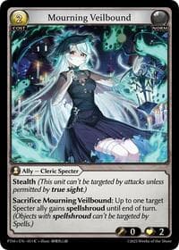 Mourning Veilbound (Curio Foil) - Phantom Monarchs - Grand Archive TCG card