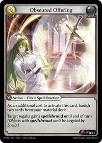Obscured Offering (Curio Foil) - Phantom Monarchs - Grand Archive TCG card