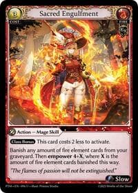 Sacred Engulfment (Curio Foil) - Phantom Monarchs - Grand Archive TCG card