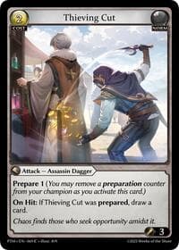 Thieving Cut (Curio Foil) - Phantom Monarchs - Grand Archive TCG card