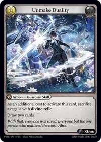 Unmake Duality (Curio Foil) - Phantom Monarchs - Grand Archive TCG card