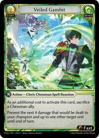Veiled Gambit (Curio Foil) - Phantom Monarchs - Grand Archive TCG card