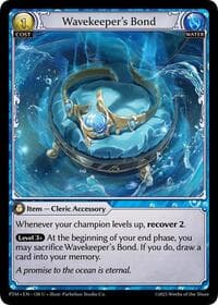 Wavekeeper's Bond (Curio Foil) - Phantom Monarchs - Grand Archive TCG card