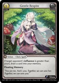 Gentle Respite - Merlin Re: Collection, Brilliant Vestige - Grand Archive TCG card